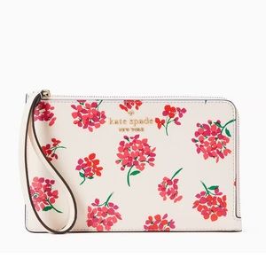 Kate Spade Staci Floral Medium L Zip Wristlet